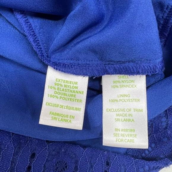 Lilly Pulitzer CAlA Romper Mystical Knotty Lace Blue Size 2 - Picture 11 of 13